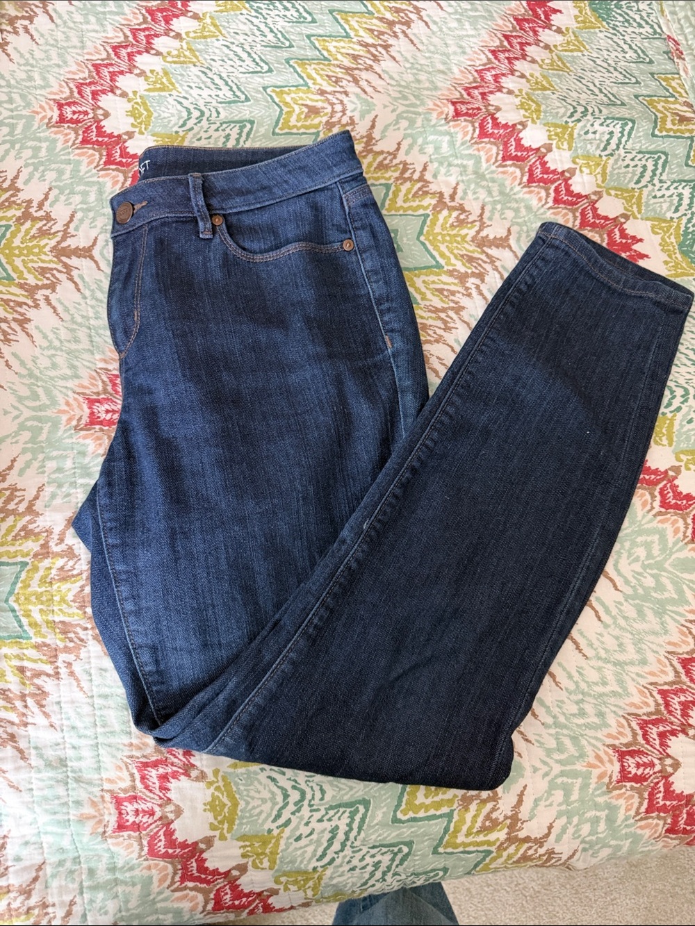 LOFT Dark Blue Skinny Jeans